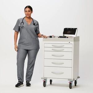 Figs Gray Women's Scrub Set